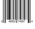 Barcode Image for UPC code 046500748974