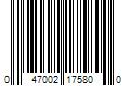 Barcode Image for UPC code 047002175800. Product Name: Spectrum Brands Jungle Start Right Aquarium Water Conditioner  8 oz.