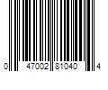Barcode Image for UPC code 047002810404. Product Name: Spectrum Brands Jungle Pond Water Clear  Clears Cloudy Water in Ponds  8 oz.