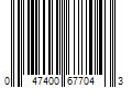 Barcode Image for UPC code 047400677043. Product Name: Procter & Gamble Gillette Labs with Exfoliating Bar Men s Razor Gold Edition - 1 Handle  2 Blade Refills