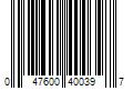Barcode Image for UPC code 047600400397