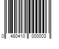 Barcode Image for UPC code 0480410000003