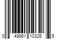 Barcode Image for UPC code 048661103265. Product Name: Warner Painter's Flex 6-in Steel Putty Knife | 10326