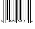 Barcode Image for UPC code 049000047134. Product Name: The Coca-Cola Company POWERADE Electrolyte Enhanced Grape Sport Drink  20 fl oz  8 Count Bottles