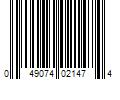 Barcode Image for UPC code 049074021474. Product Name: SentrySafe 1-Gun Keyed Locking Handgun Case in Black | PP1K