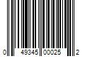 Barcode Image for UPC code 049345000252