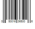 Barcode Image for UPC code 050016365006