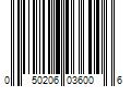 Barcode Image for UPC code 050206036006. Product Name: Master Flow 4 in. Dia. Starting Collar