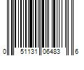 Barcode Image for UPC code 051131064836. Product Name: 3Mâ„¢ Dual Lockâ„¢ Reclosable Fastener MP3541/MP3542  Black  1 in x 5 yd  Type 400/170  5 per case  PN06483