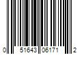 Barcode Image for UPC code 051643061712. Product Name: Keeper Hampton 06171 Heavy Duty Bungee Cord  1/4 in Dia x 300 ft L