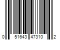 Barcode Image for UPC code 051643473102. Product Name: Keeper 1 in. x 10 ft. 500 lbs. Ergo-Torque Ratchet Tie Down Strap