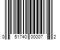 Barcode Image for UPC code 051740000072