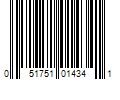 Barcode Image for UPC code 051751014341. Product Name: Werner Aluminum 0.5-ft H x 20-ft L 500-lb | 2320