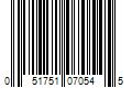 Barcode Image for UPC code 051751070545. Product Name: Werner Aluminum 9.6-in Jack For Scaffolding | PJ-100