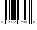 Barcode Image for UPC code 051751071030. Product Name: Werner Aluminum 0.5-ft H x 16-ft L 500-lb | WNS-2416