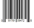 Barcode Image for UPC code 051751094725. Product Name: Werner Plastic Polymer Blue Utility Hook 1 pk - 1.6 x 4.5 x 7.2