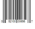 Barcode Image for UPC code 052100006567