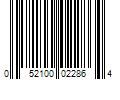 Barcode Image for UPC code 052100022864