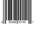 Barcode Image for UPC code 053398001401