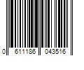 Barcode Image for UPC code 0611186043516. Product Name: Rusk Deepshine Intense Direct Color (3.4 oz) - Icy White