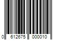 Barcode Image for UPC code 0612675000010