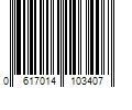 Barcode Image for UPC code 0617014103407. Product Name: Serta 4" Layered Luxury Memory Foam Mattress Topper, White, Twin