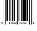 Barcode Image for UPC code 061890000006