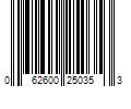 Barcode Image for UPC code 062600250353. Product Name: Johnson's Baby Bedtime Bath Wash, Baby Wash