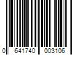 Barcode Image for UPC code 0641740003106