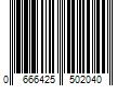 Barcode Image for UPC code 0666425502040. Product Name: Superstar Cream Peroxide Developer with 20 Volumes 16 oz