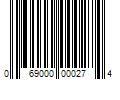 Barcode Image for UPC code 069000000274