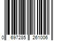 Barcode Image for UPC code 0697285261006. Product Name: SharkBite 1/2 in. x 100 ft. Coil White PEX Pipe