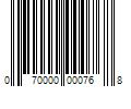 Barcode Image for UPC code 070000000768