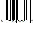 Barcode Image for UPC code 070183000067. Product Name: Roundup 1.33 Gal. Weed & Grass Killer? with Pump 'N Go 2 Sprayer, Use In and Around Flower Beds, Trees, and More