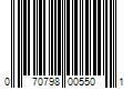 Barcode Image for UPC code 070798005501. Product Name: DAP Premium Wood Filler 16 oz. White