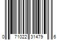 Barcode Image for UPC code 071022314796