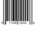 Barcode Image for UPC code 071038120008