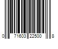 Barcode Image for UPC code 071603225008