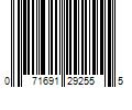 Barcode Image for UPC code 071691292555. Product Name: Rubbermaid Cutlery Tray White Large