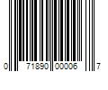 Barcode Image for UPC code 071890000067. Product Name: UNI Filter UFM-400 5.5 oz Filter Oil & Cleaner Service Kit