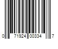 Barcode Image for UPC code 071924003347. Product Name: Toyota Genuine Automatic Transmission Fluid