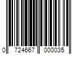 Barcode Image for UPC code 0724667000035. Product Name: Wilsonart 128 fl. oz. WA600 Consumer Brush/Roller Grade Contact Adhesive