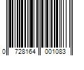 Barcode Image for UPC code 0728164001083. Product Name: Lotus & Windoware 1" Cordless Aluminum Blind - White
