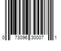 Barcode Image for UPC code 073096300071. Product Name: Panasonic AA 1.5V Alkaline Plus General Purpose Battery, 4-Pack