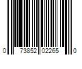 Barcode Image for UPC code 073852022650. Product Name: GOJO Industries  Inc. PURELLÂ® Advanced Hand Sanitizer Green Certified Gel (3691-12)