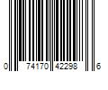 Barcode Image for UPC code 074170422986. Product Name: Hfc Prestige International Us Llc Sally Hansen Miracle Gel Nail Color  Birthday Suit  0.5 oz  At Home Gel Nail Polish  Gel Nail Polish  No UV Lamp Needed  Long Lasting  Chip Resistant