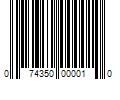 Barcode Image for UPC code 074350000010
