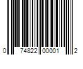 Barcode Image for UPC code 074822000012