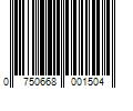 Barcode Image for UPC code 0750668001504. Product Name: Carson SureGrip 2x SG-10 Magnifier with 10x Power Spot