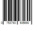 Barcode Image for UPC code 0753793935690. Product Name: Linon Brook Black 30-in H Bar height Upholstered Wood Bar Stool Back Leather | 0233BLK01U